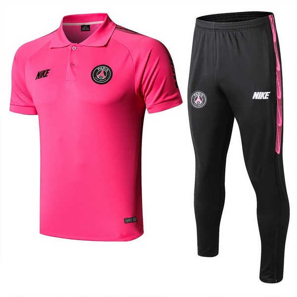 Polo Paris Saint Germain Conjunto Completo 2019/20 Rosa Negro